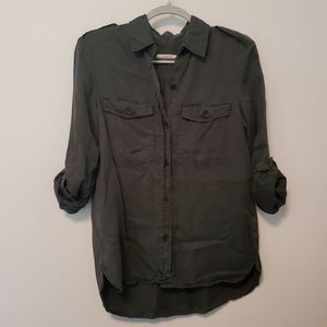 Zara Long Sleeve Button Up Blouse
